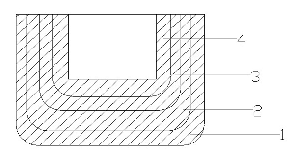 Process for directly reducing ferrochrome powder ore by microwave and crucible special for same