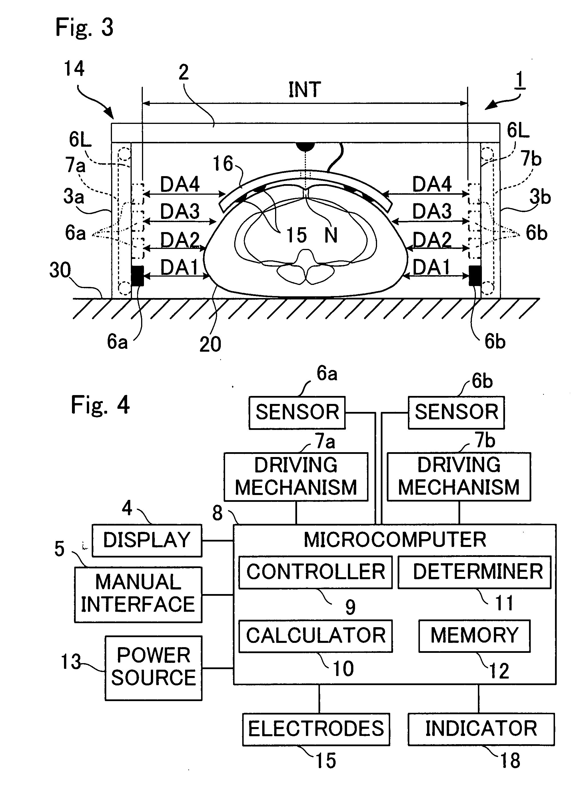 Wait circumference calculation apparatus and body composition determination apparatus