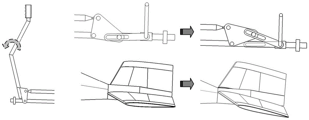 A light aircraft bionic V-tail