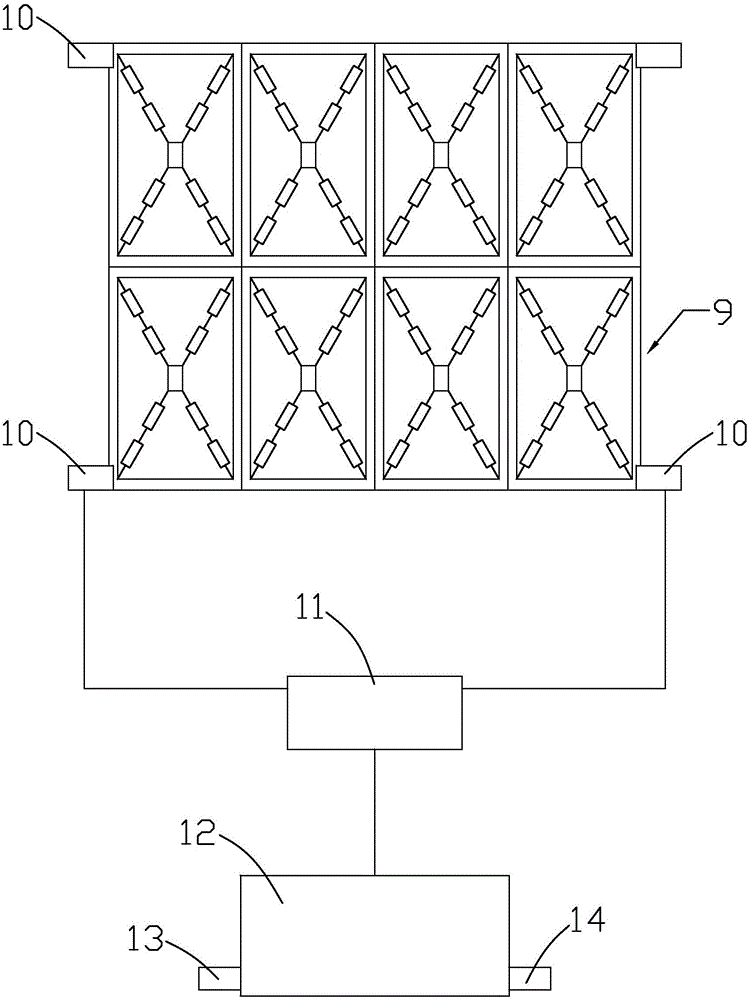 Heating system for bridge pavement and construction method