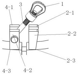 Safe locking device for rotary blowout preventer and locking method