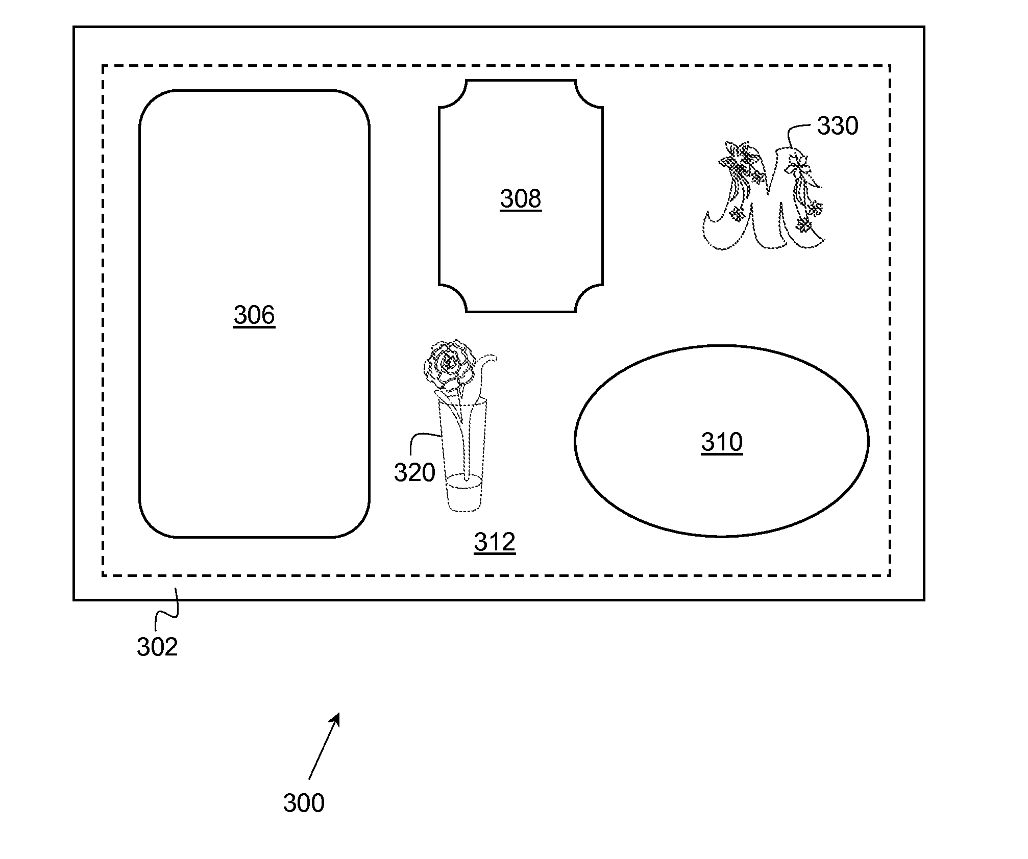 Image capture device with artistic template design