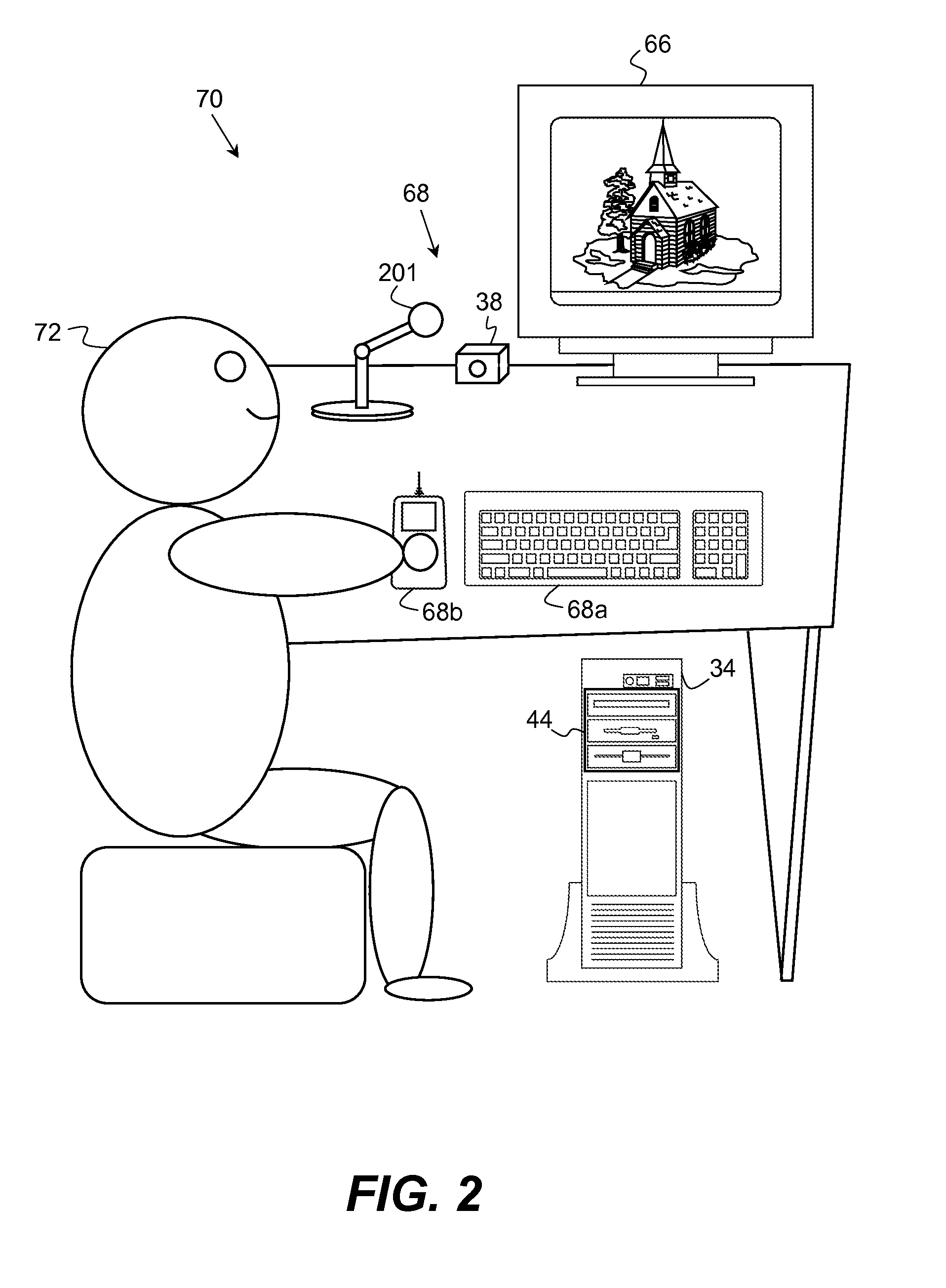 Image capture device with artistic template design
