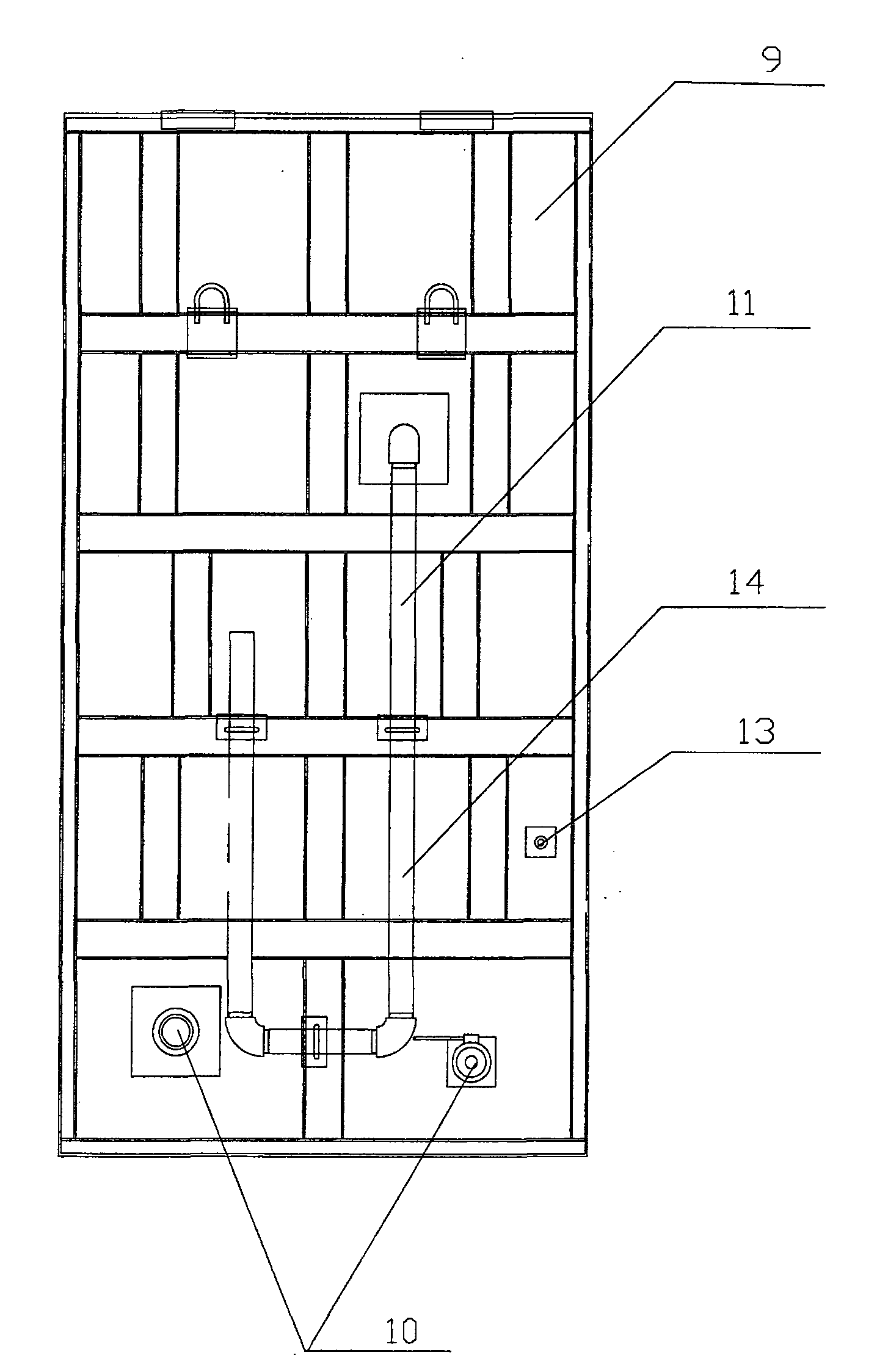 Rail vehicle whole tightness test method and system