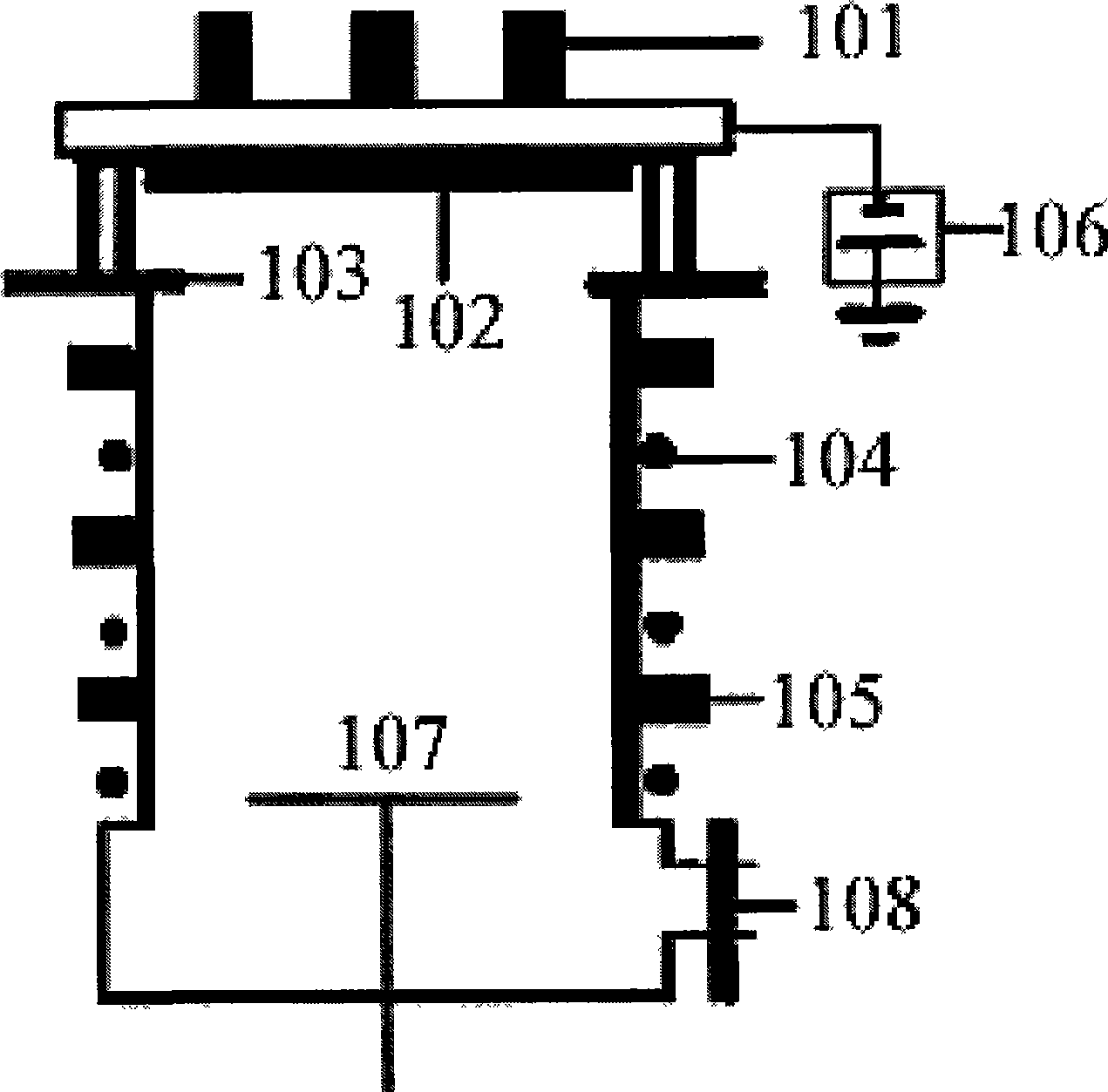 Non-balance magnetron sputtering thin film deposition apparatus for cusped magnetic field confined ICP reinforced ionization
