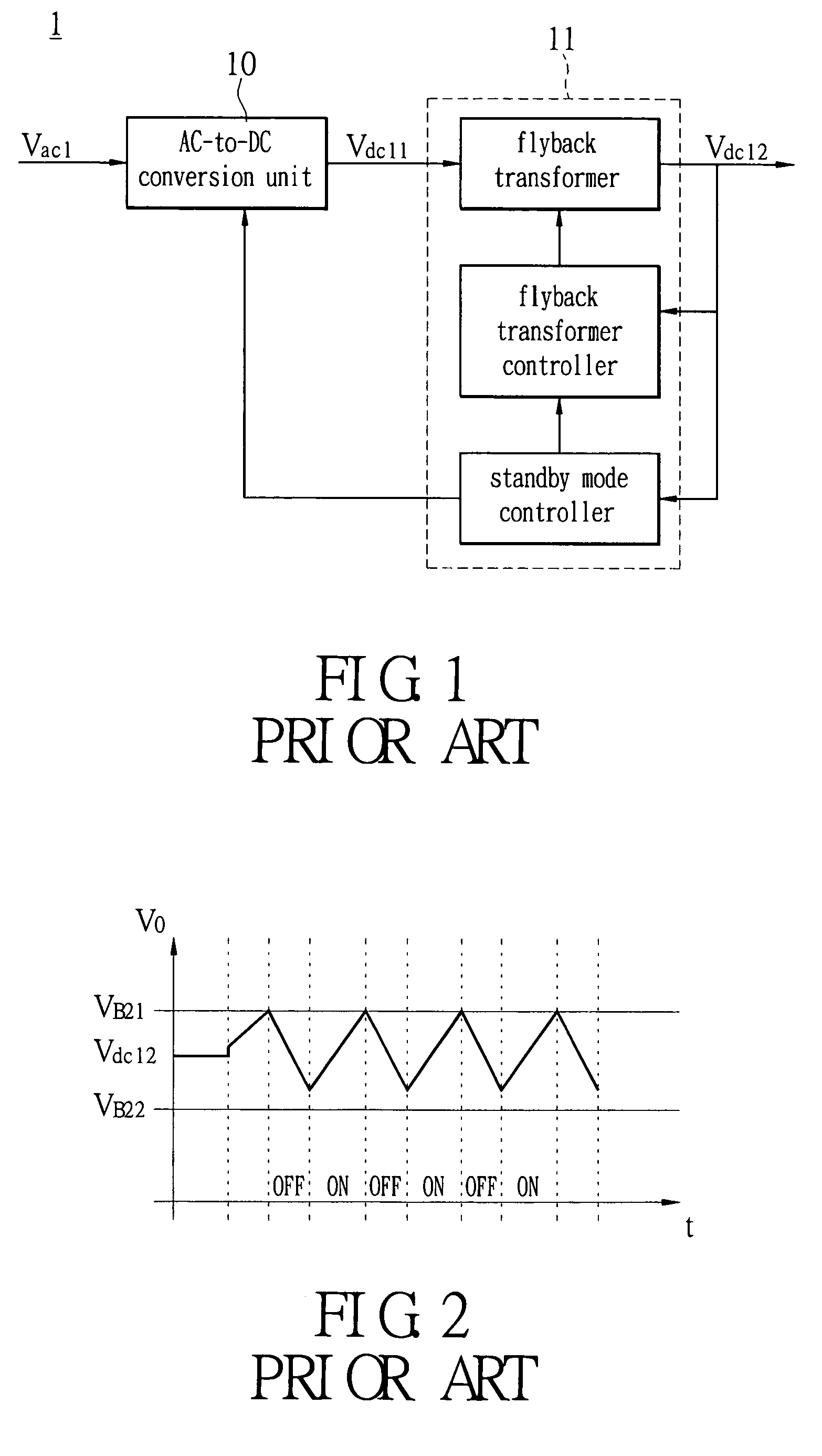 Resonant conversion control method and device with a very low standby power consumption