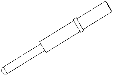 Riveting square jig metal pin positioning mechanism