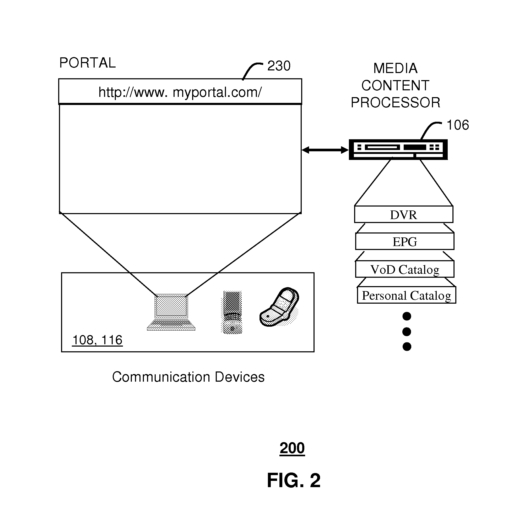 System for presenting status information associated with a media content processor