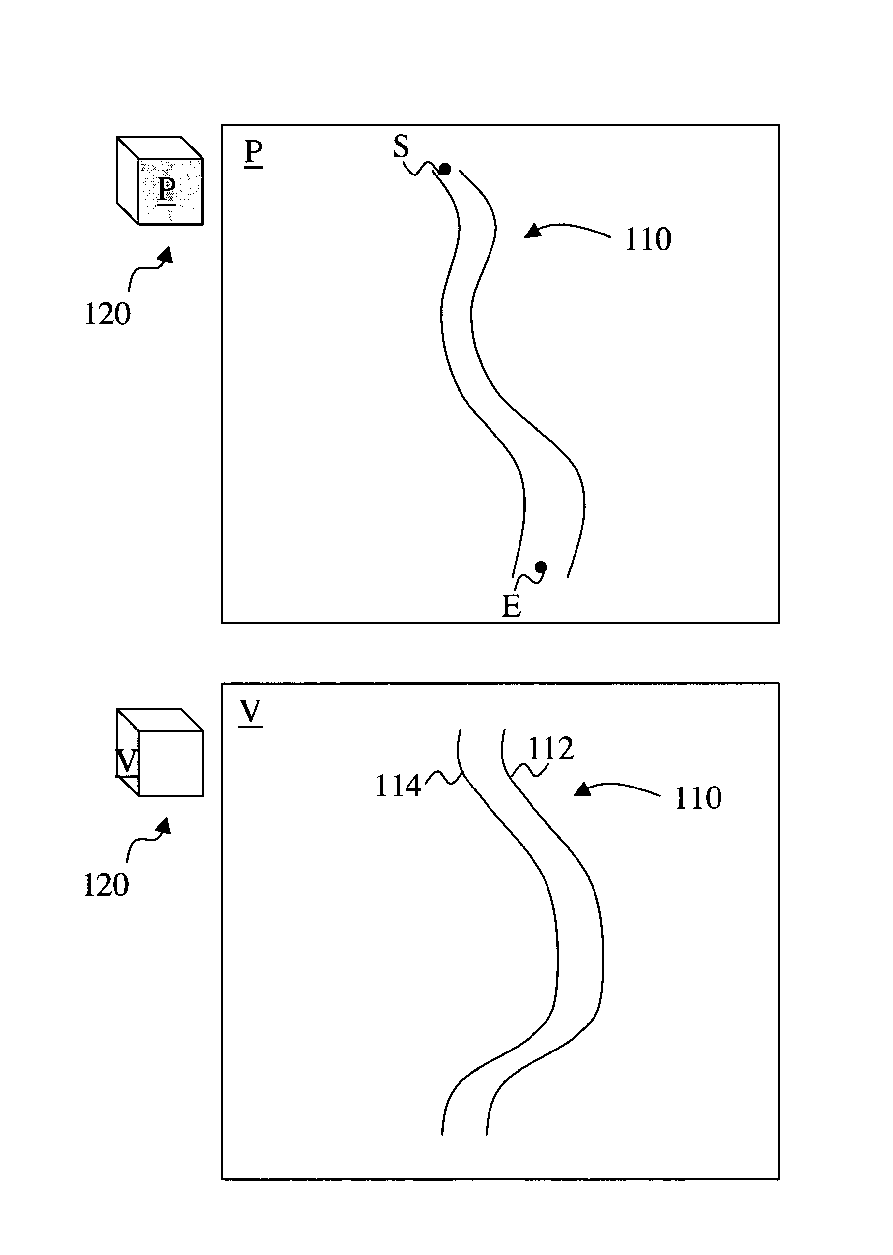 Curved-slab maximum intensity projections