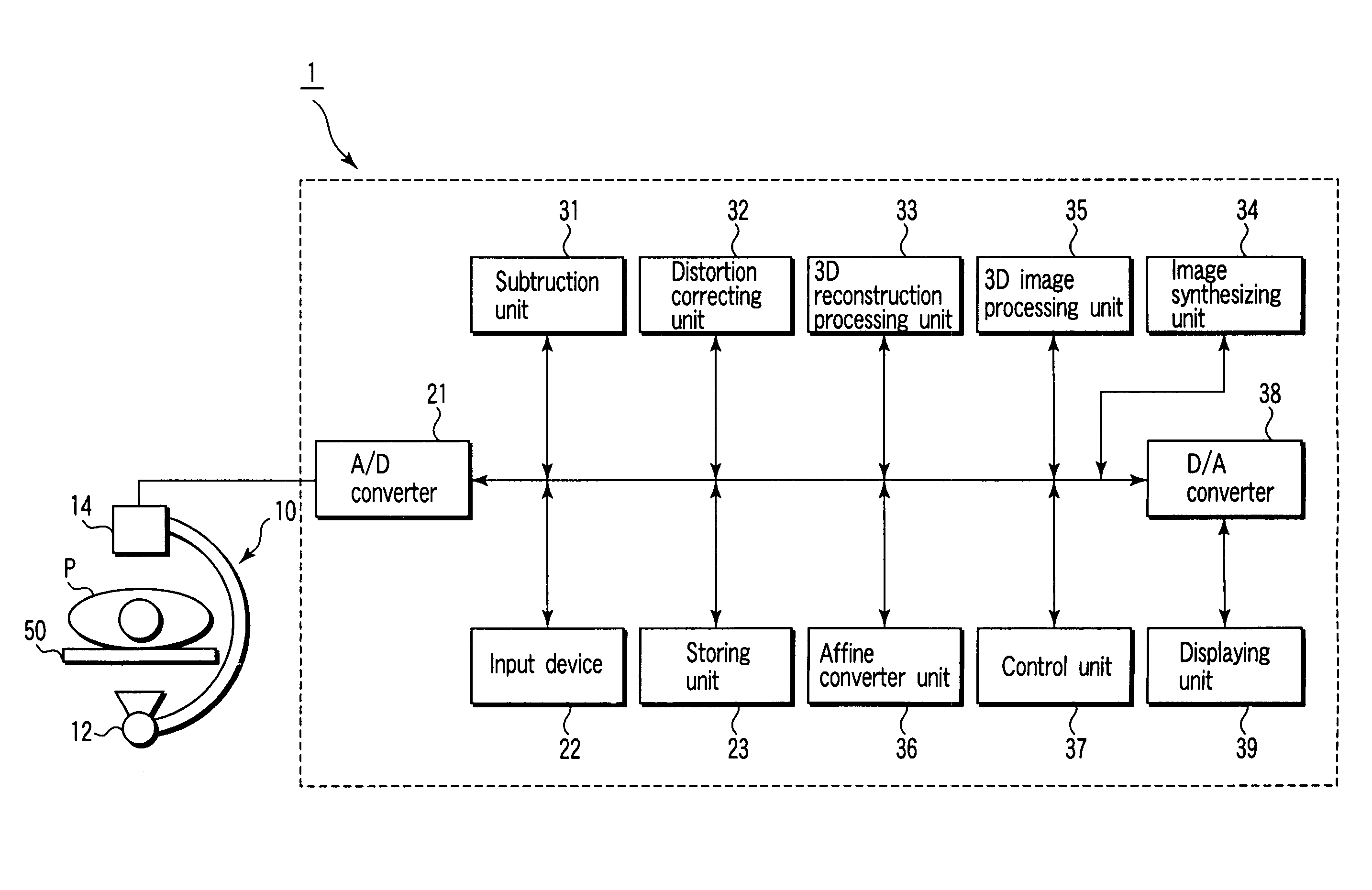 3D digital subtraction angiography image processing apparatus