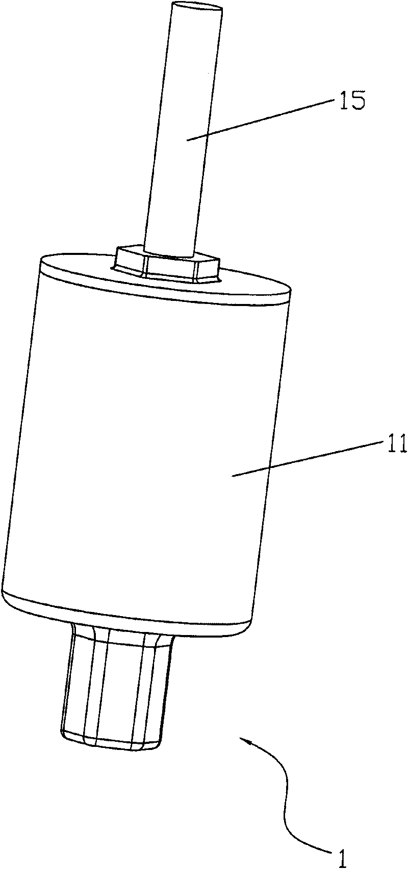 Vibration absorber with unidirectional vibration prevention and lamp using same