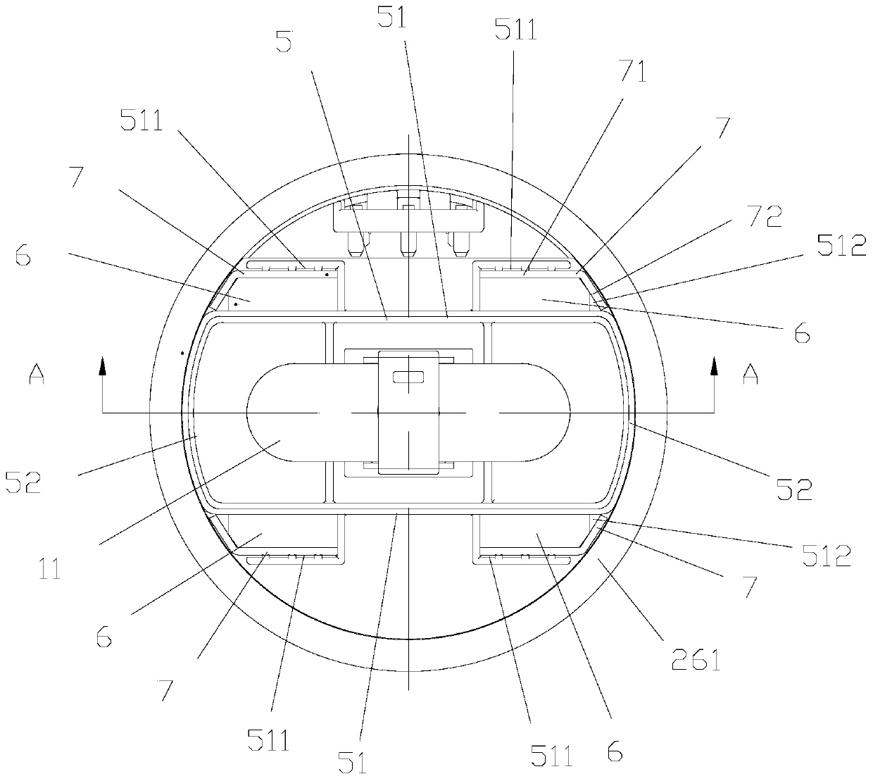 Arc extinguishing structure of high-voltage DC relay