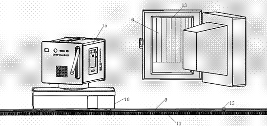 A kind of driving device for the temperature measuring instrument on the outer wall of the cracking furnace tube