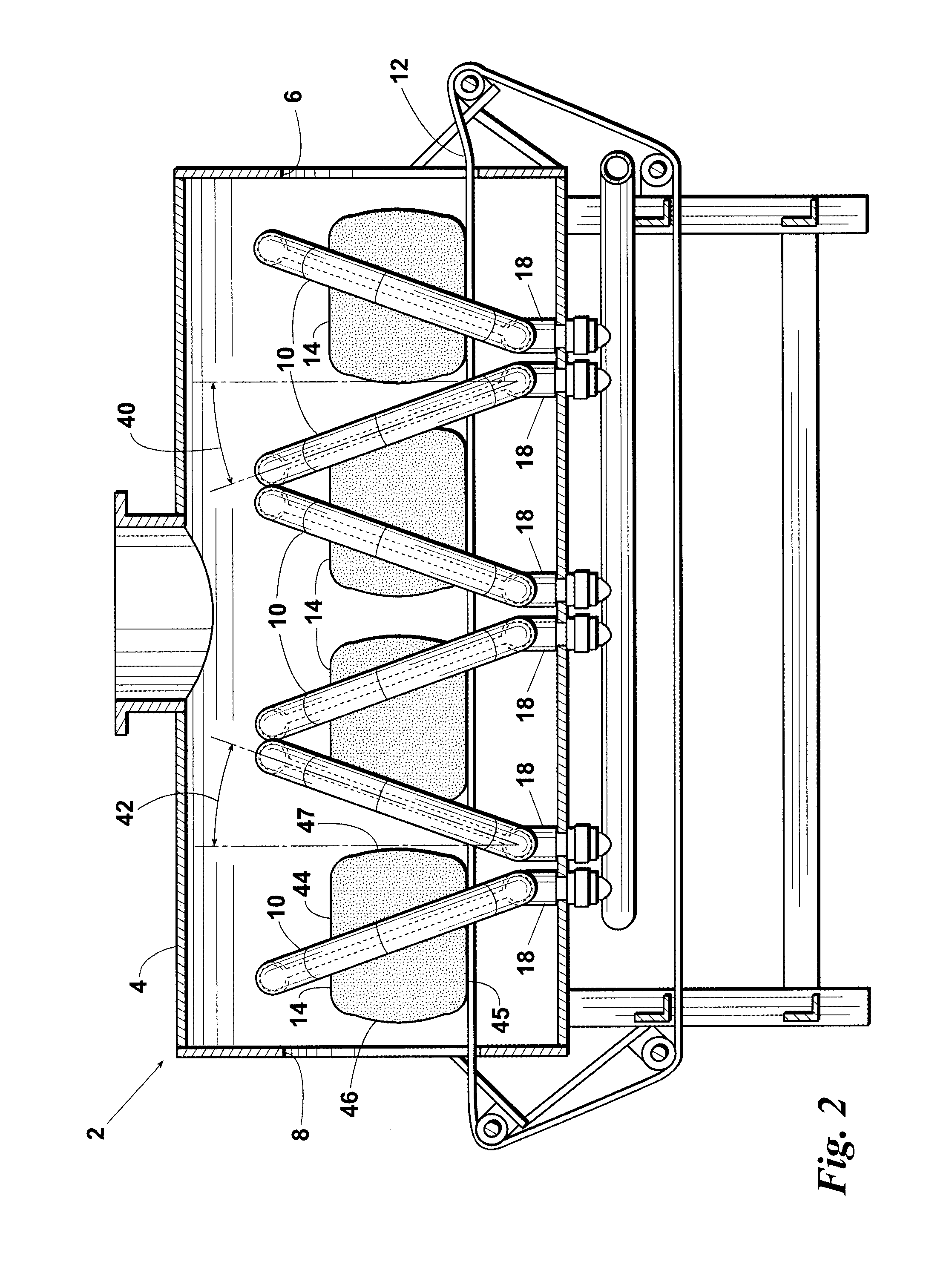 Method, continuous apparatus, and burner for producing a surface-roasted product