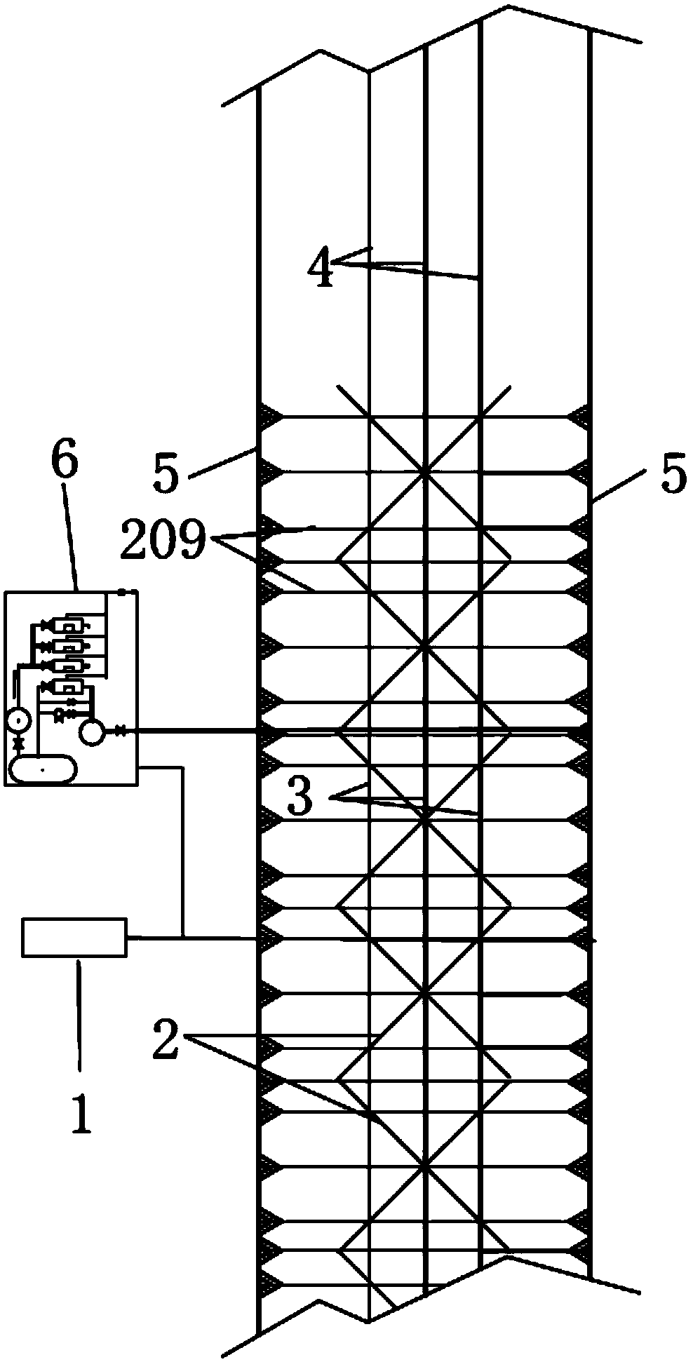 Rail bearing complex-blade reciprocating operation multi-unit electricity generating windmill and direction adjusting method