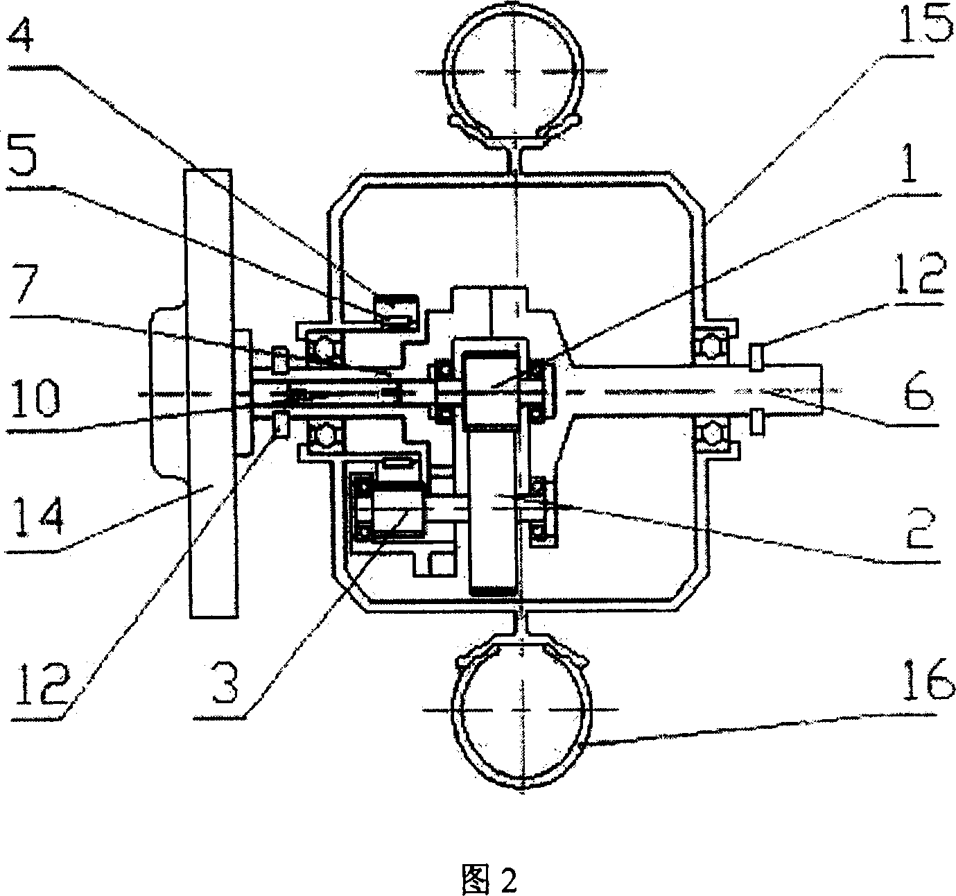 Coaxial split type motor wheel hub