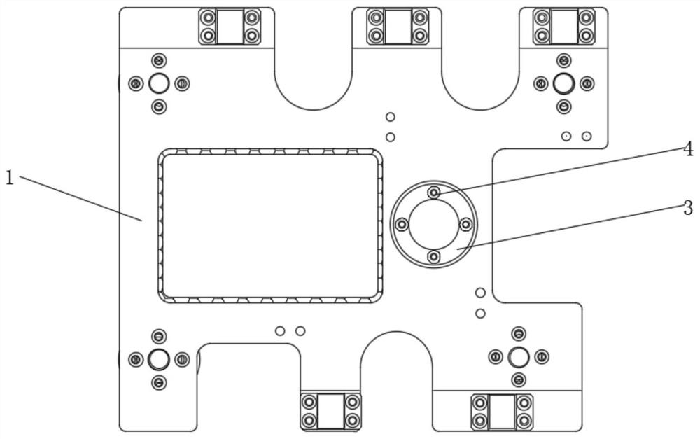 A pallet for taking auxiliary parts on a machine tool