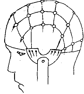 Electroencephalogram cap for multi-ensuring contacts in close contact with scalp using socket structure