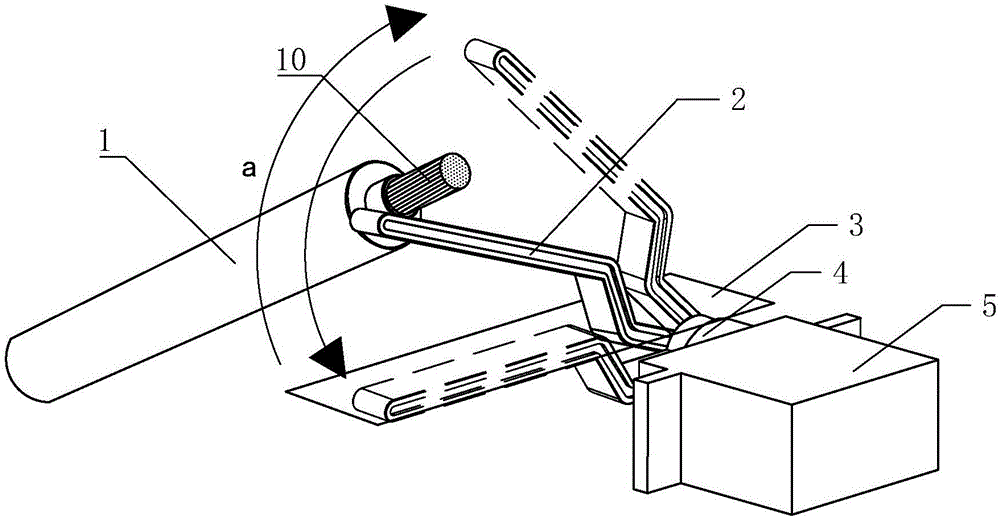 Device for automatically cleaning negative ion release end