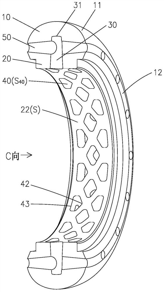 Tire body structure and non-pneumatic tire