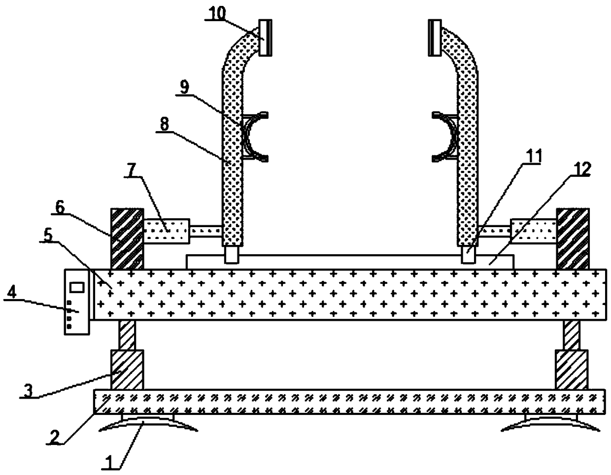 Welding fixture for gear selecting and shifting flexible shaft support assembly