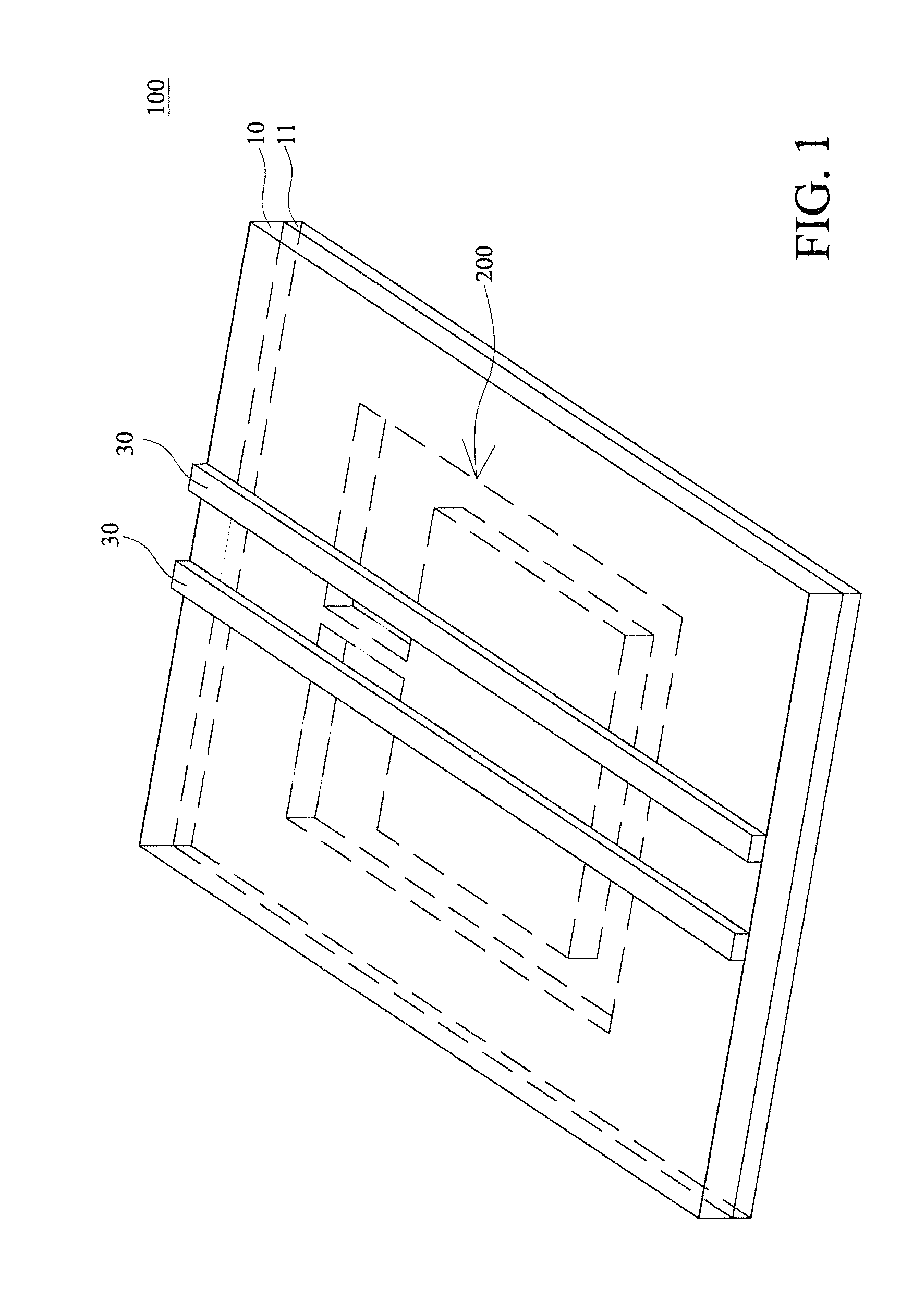 Filtering device with slotted ground structure