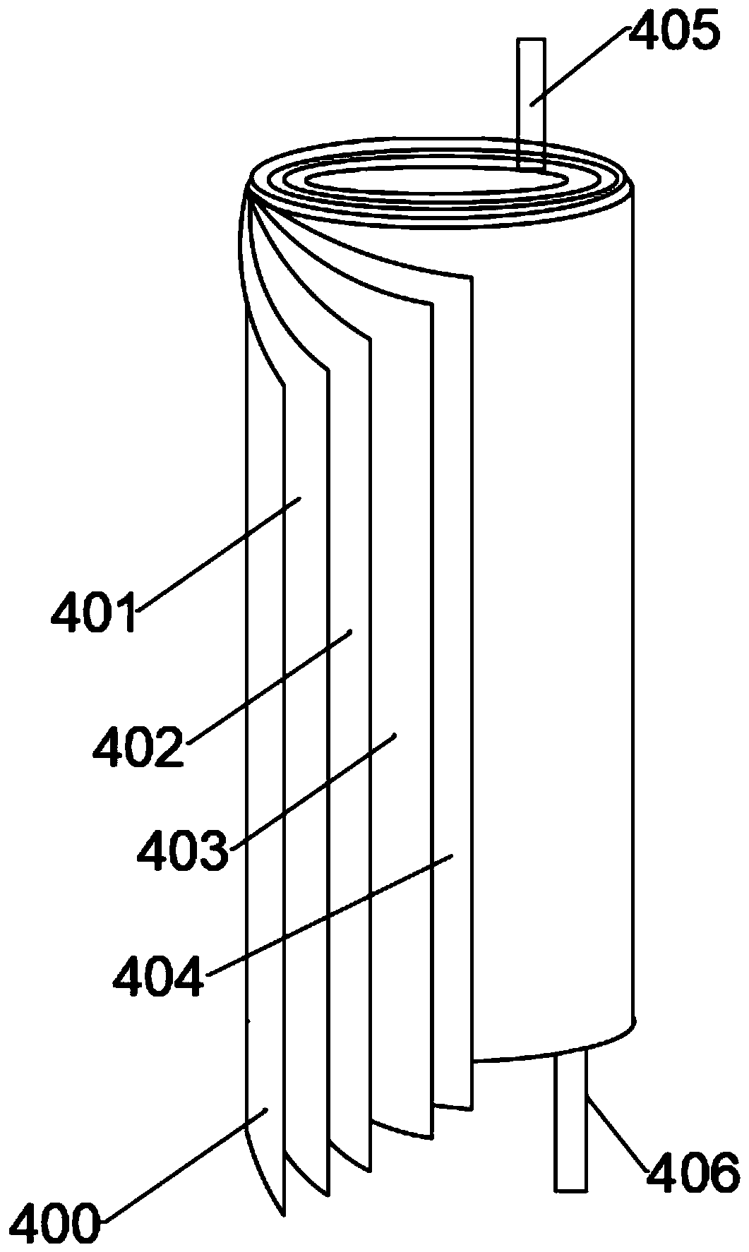 Boehmite-containing ceramic coating lithium battery structure