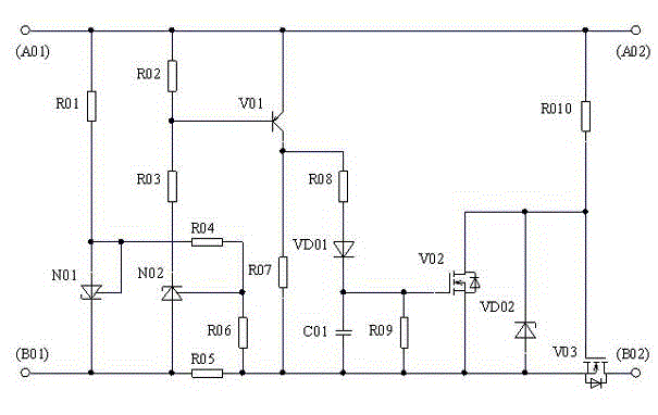 Hiccup type protection circuits for DC power supply