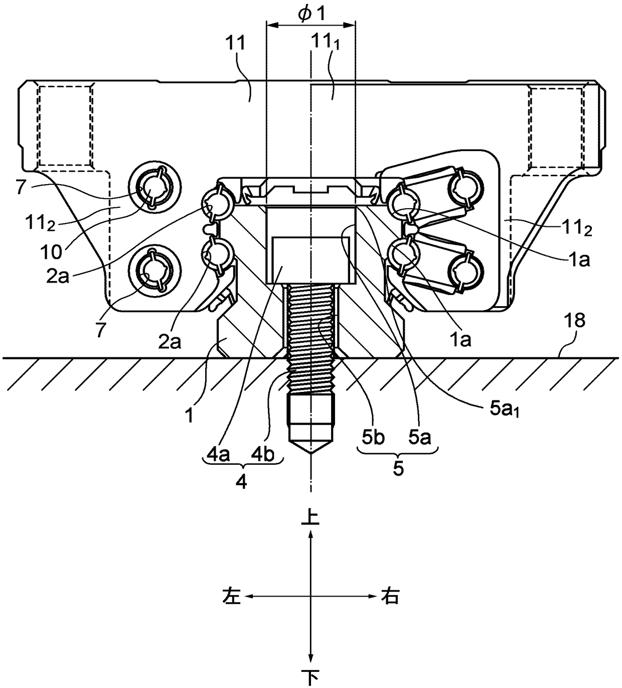 Cap for movement guide device