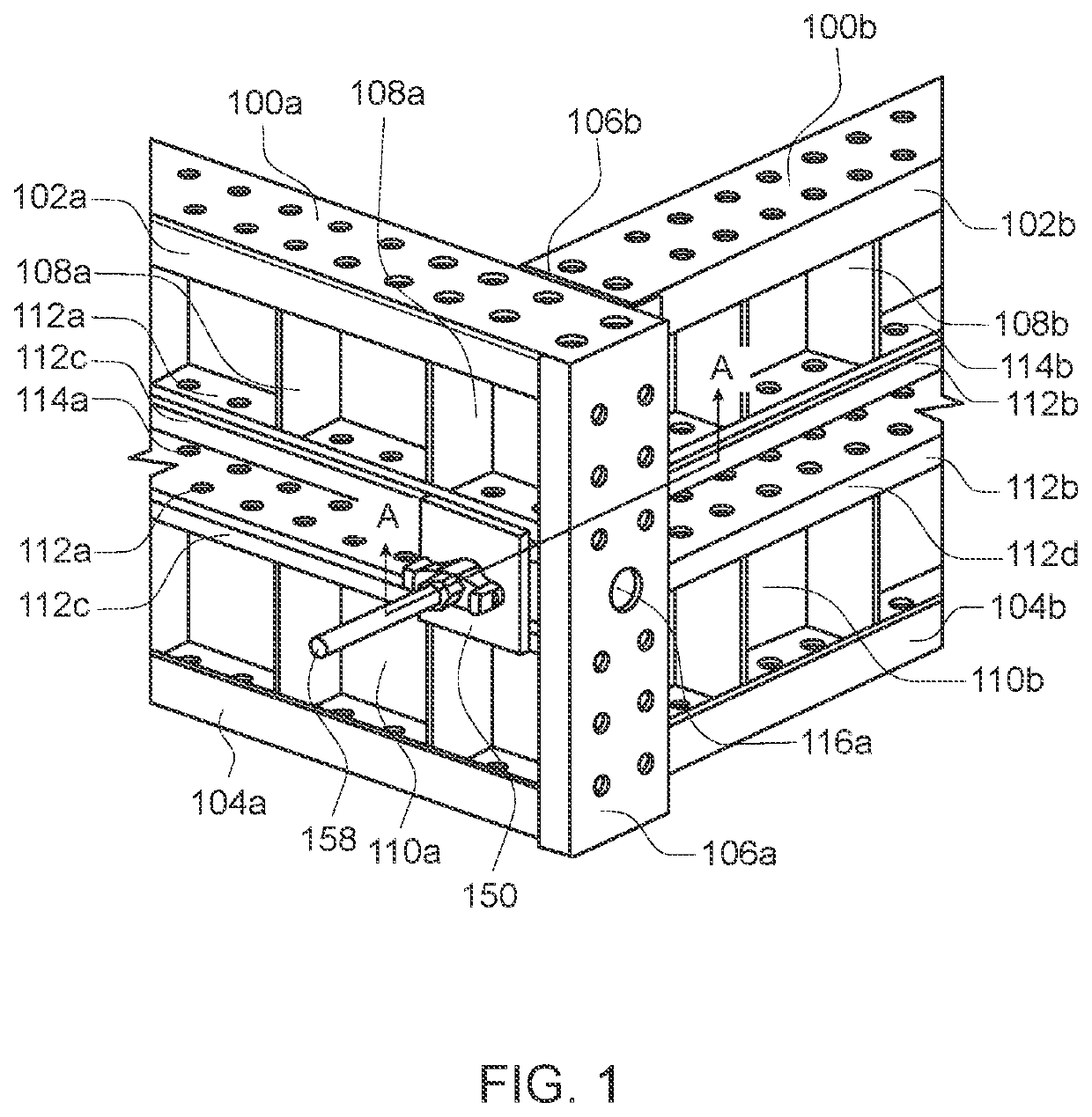 Connection assembly for formwork