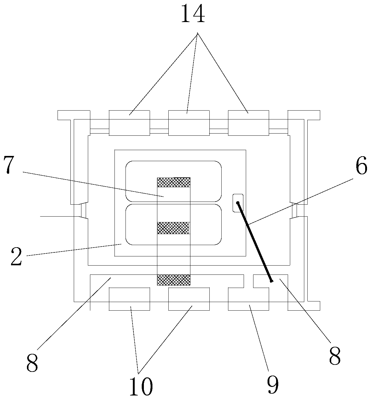 Packaging structure and manufacturing method of a high-current power semiconductor device