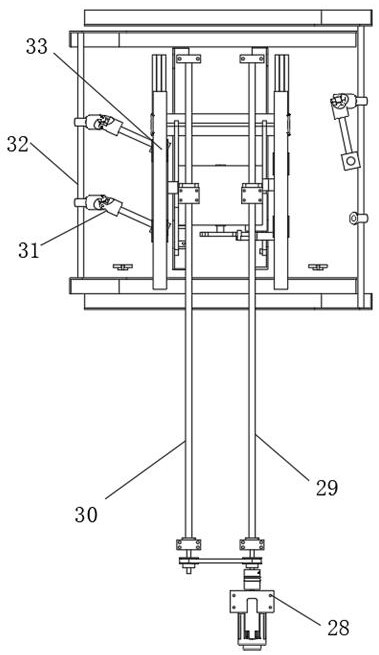 Nursing auxiliary feeding device and feeding mechanism for intensive care unit
