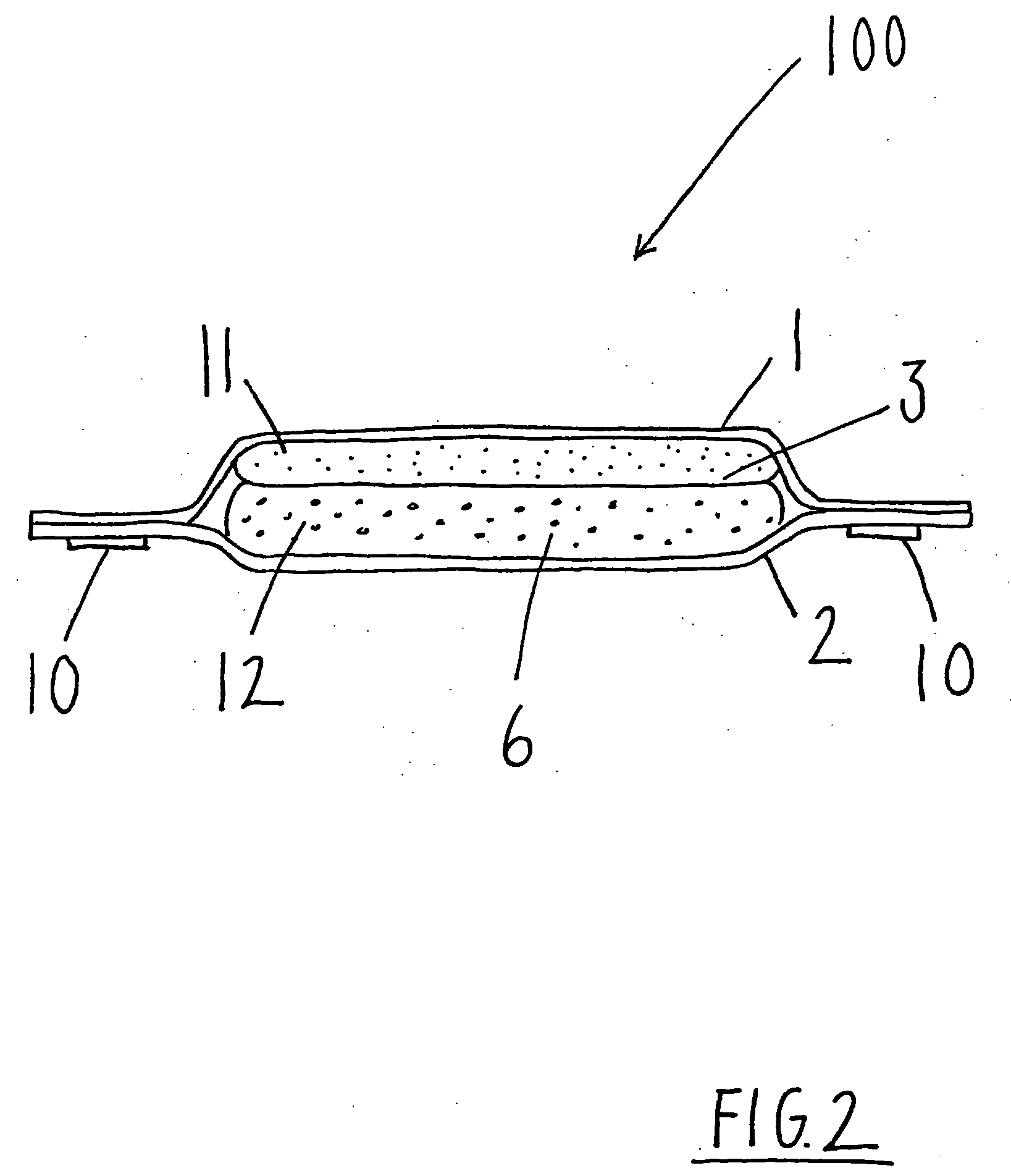 Absorbent article comprising an absorbent structure