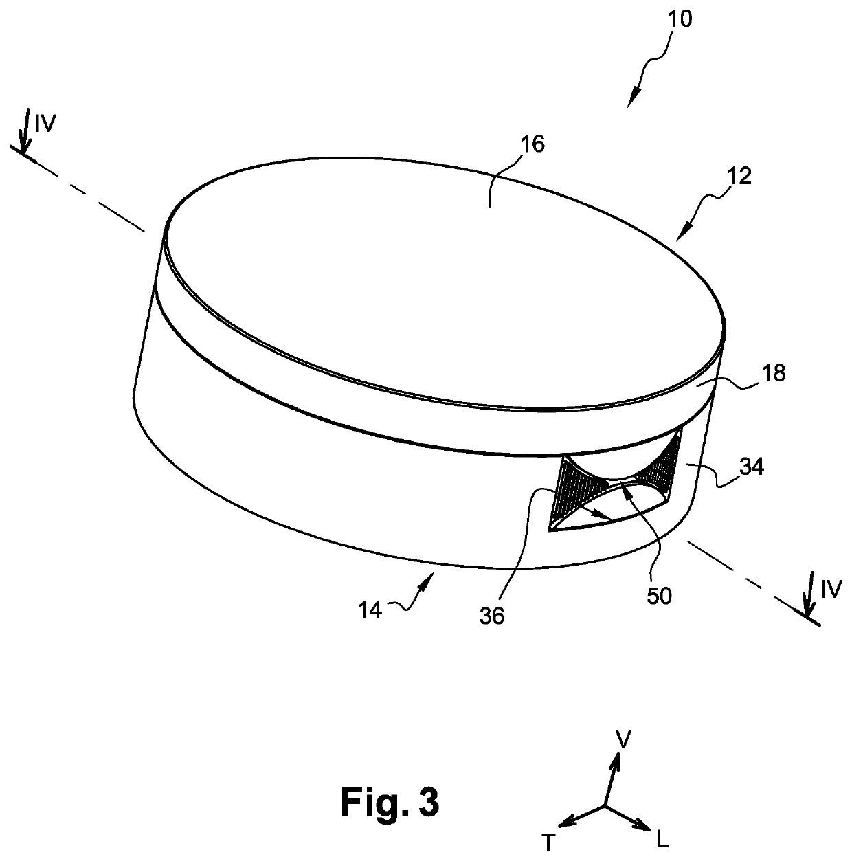 Case for a cosmetic product, in particular a powdery cosmetic product