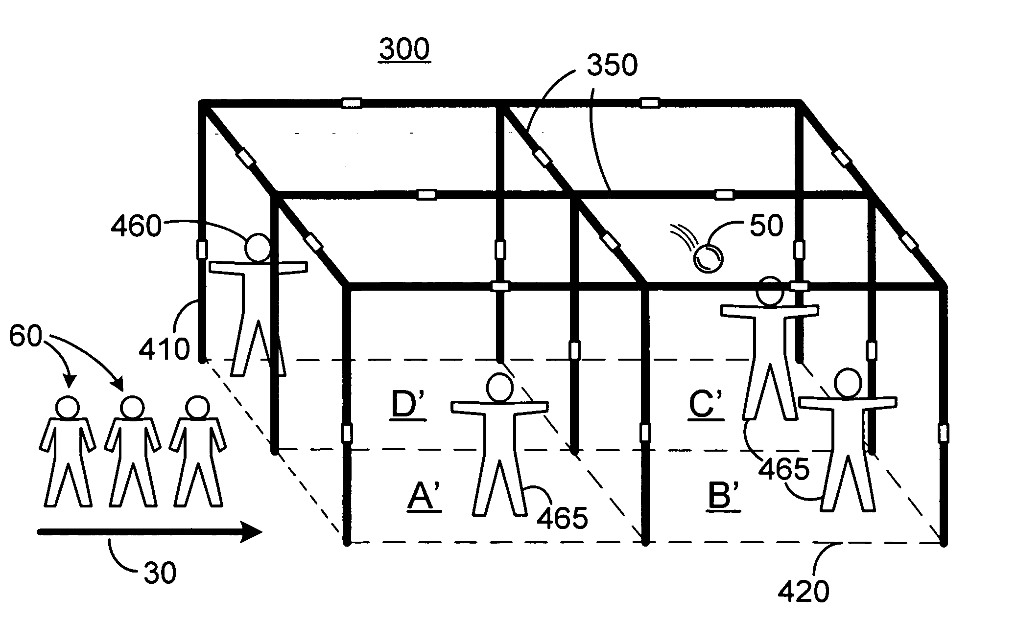 Method and apparatus for playing a game with a projectile