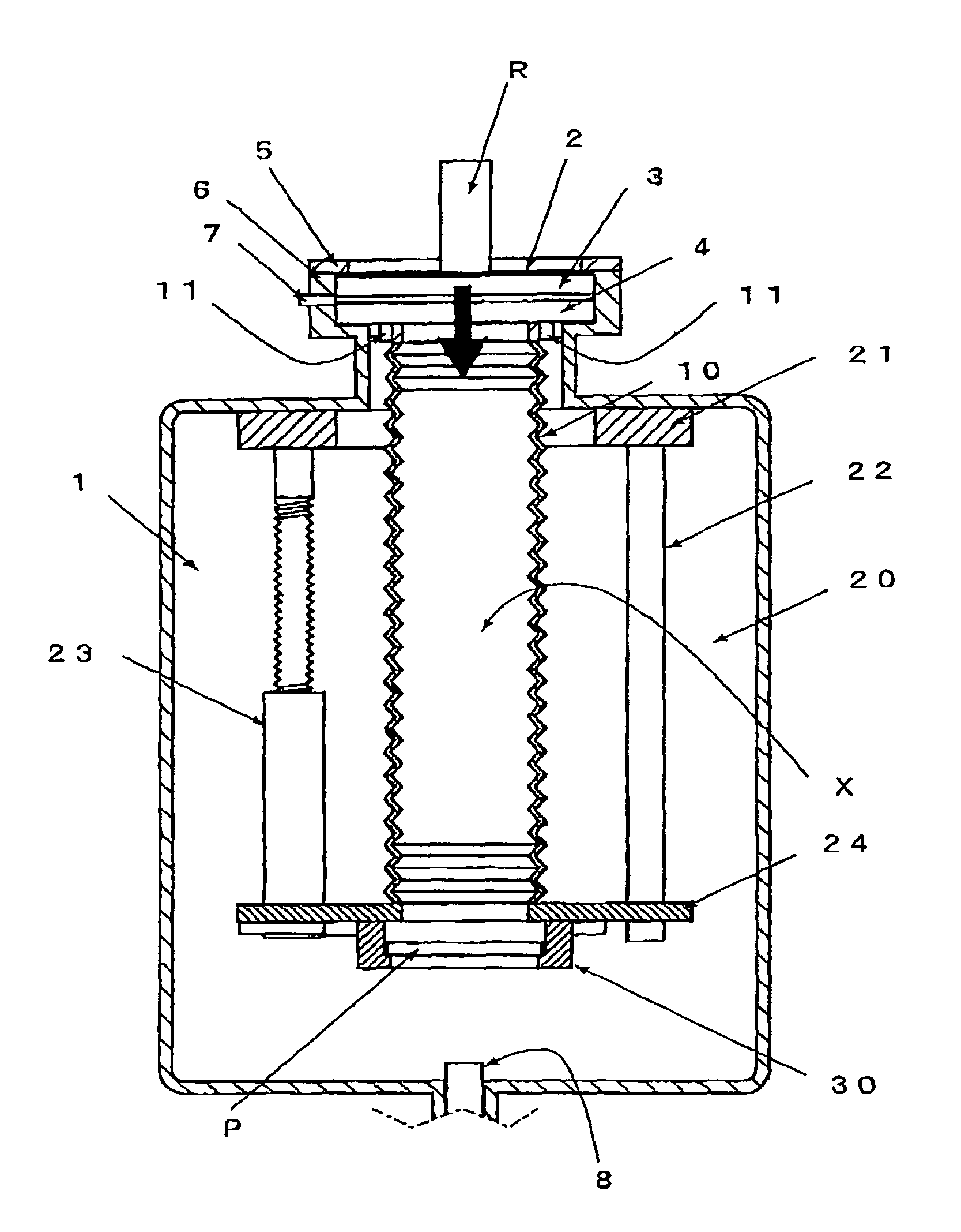 Device for vacuum processing