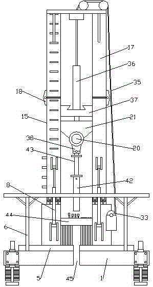 Pouring type pile driver and pile driving method therefor