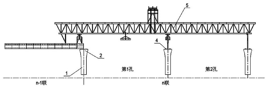 Rapid construction method of continuous rigid frame bridge
