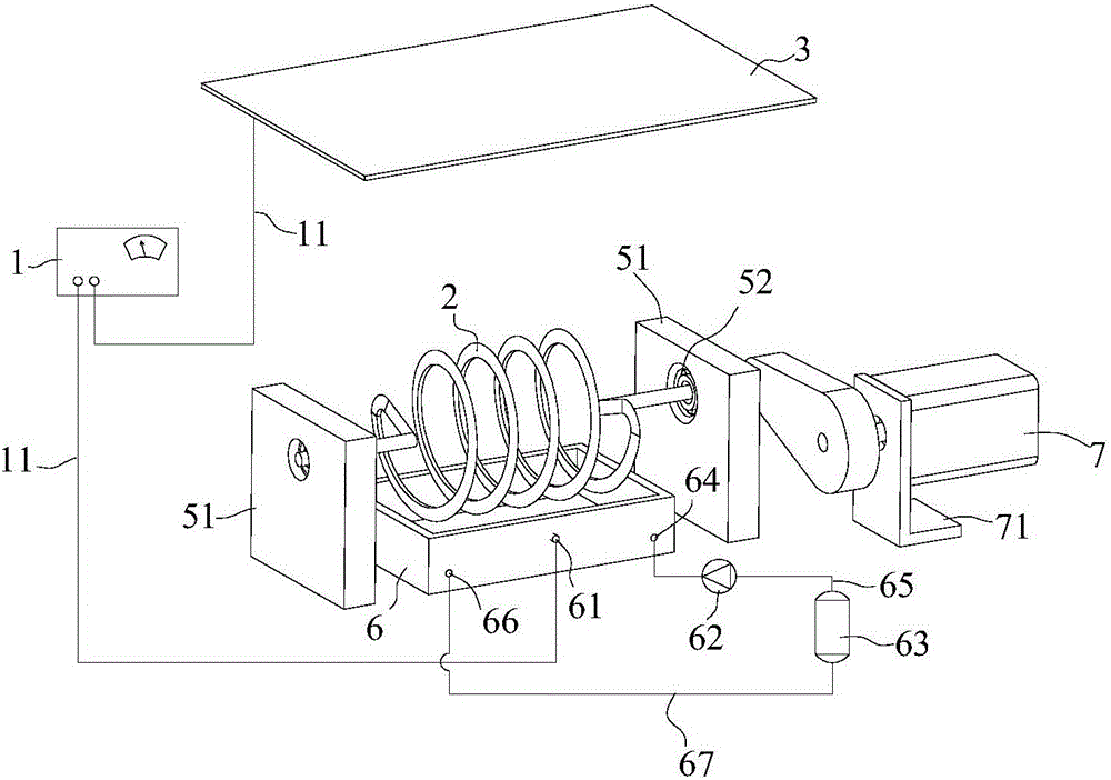Spiral electrostatic spinning device with tip structure