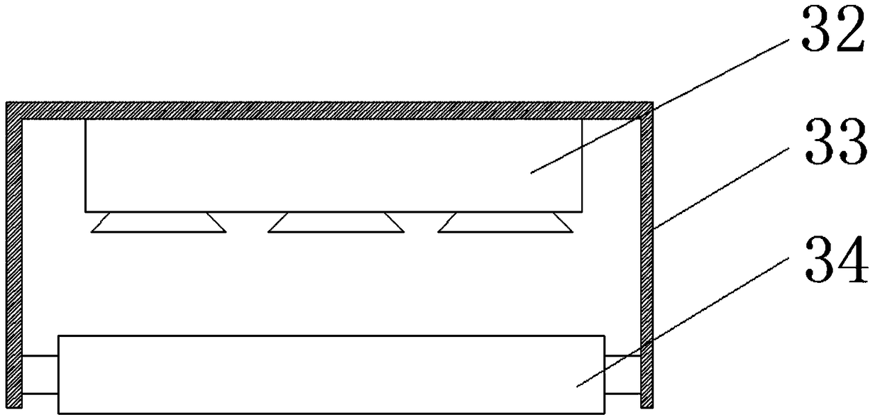 A paint spraying device for the inner deck of a ship with a flushing device