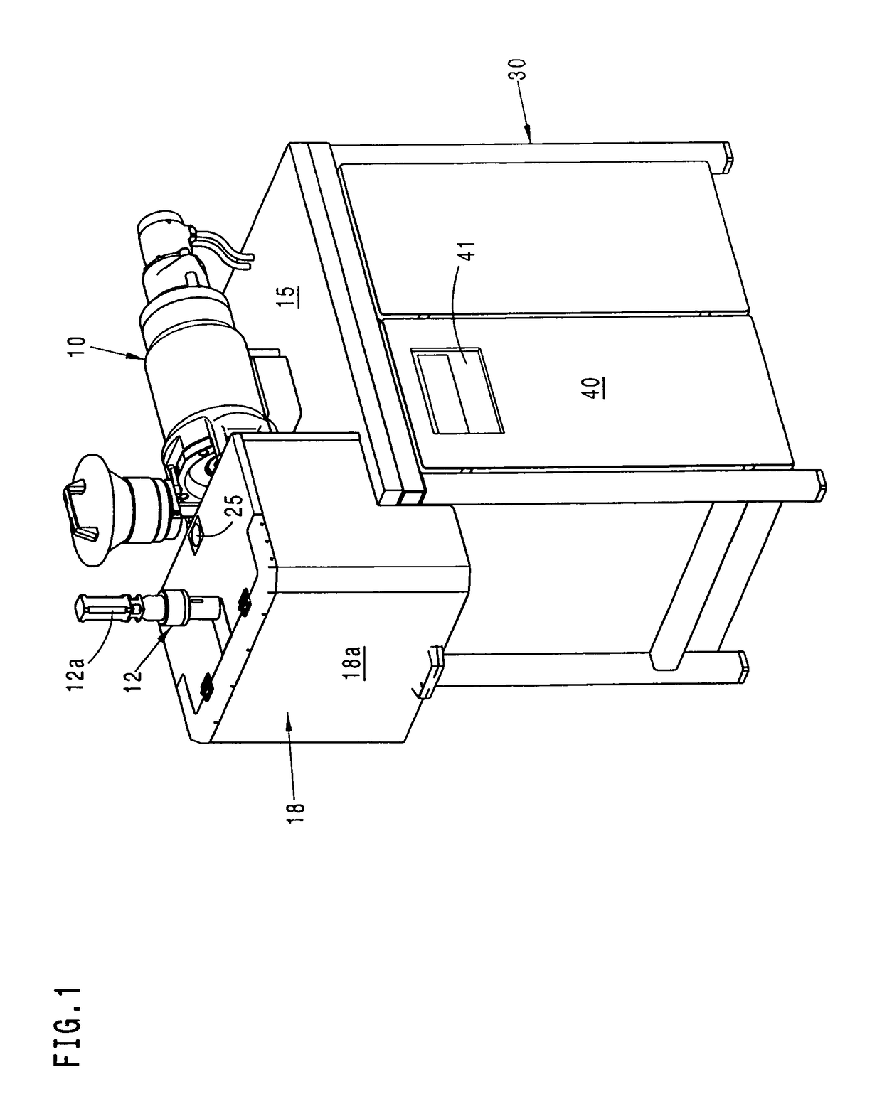 Device for the production of a three-dimensional object
