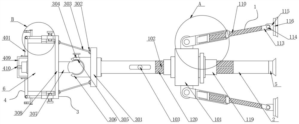 Portable maintenance device based on building main body structure