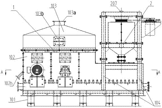 A Composite Used Sand Recycling Machine