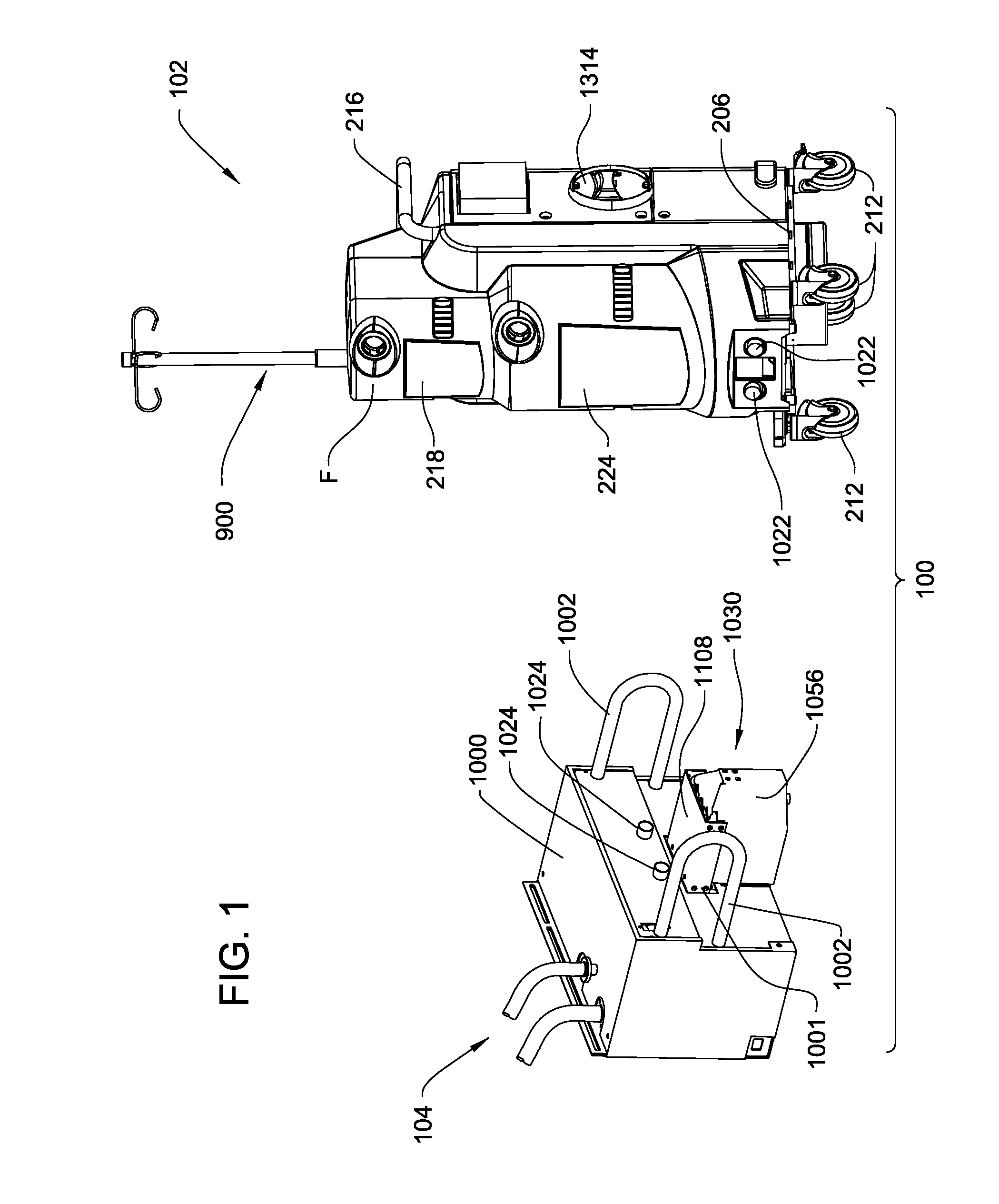 Medical/surgical waste collection and disposal system including waste containers of different storage volumes with inter-container transfer valve and independently controlled vacuum levels