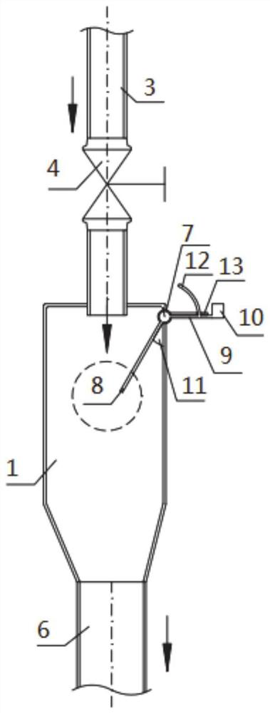 Anti-splashing centralized water and gas discharging funnel and method