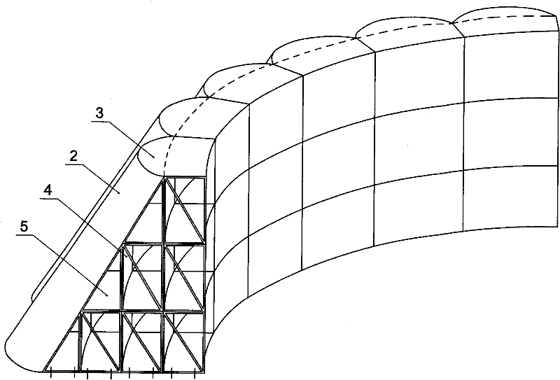 Combined multi-arch type steel-structure dam