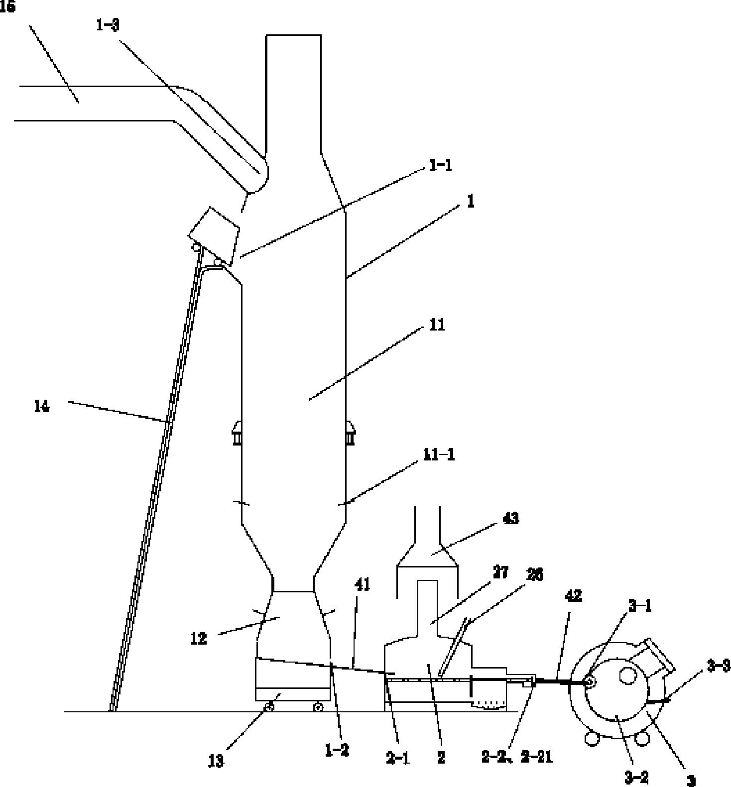Device and method for continuous refining waste purple impure copper