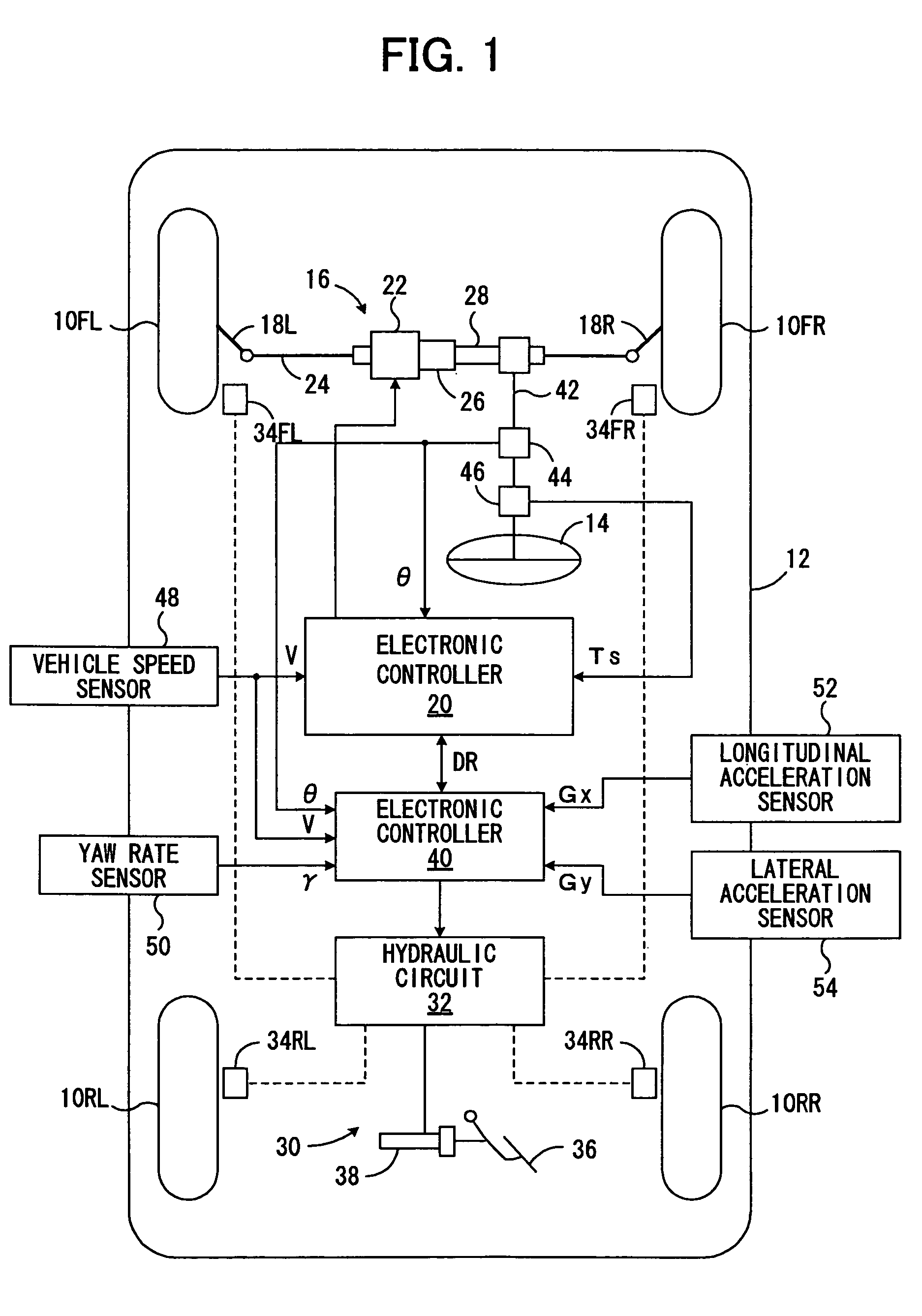 Control device for vehicle power steering