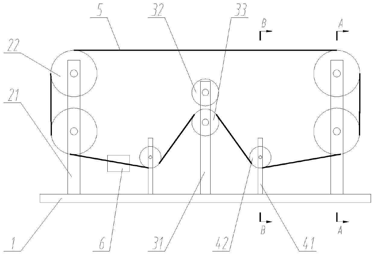 Experimental system for detecting broken wire of wire rope of hoist and detecting method thereof