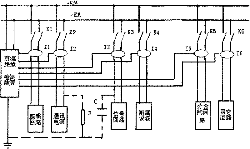 Distributed DC ground fault detector